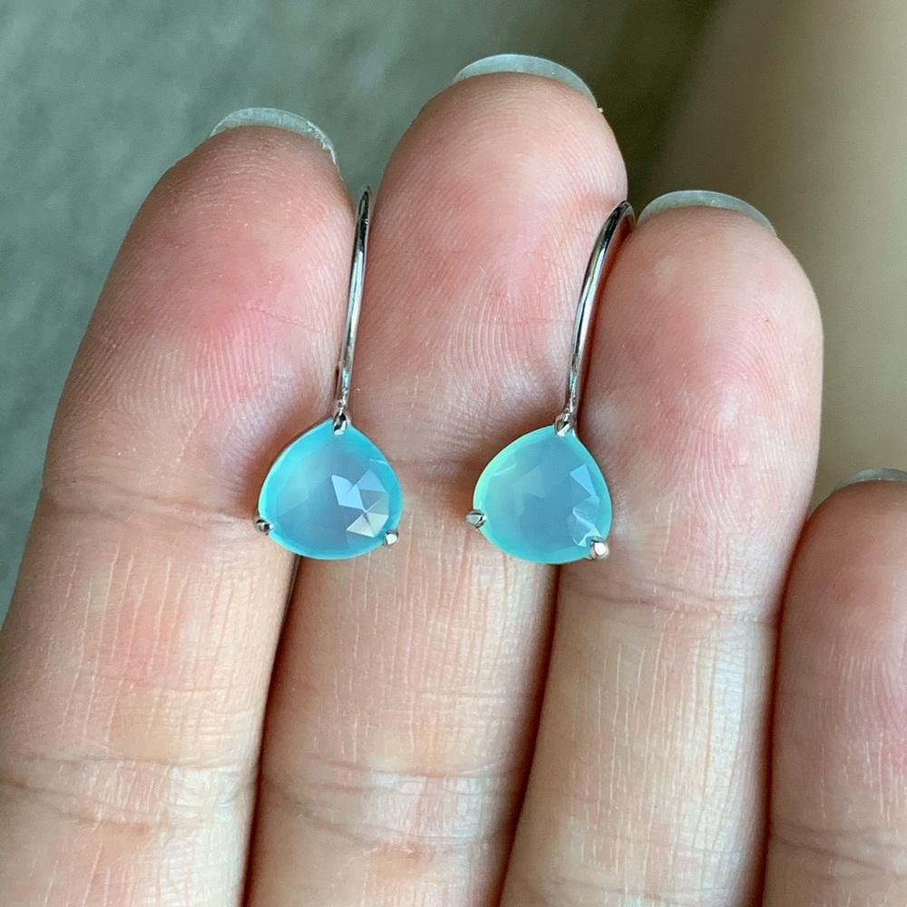 Blue Chalcedony Earrings